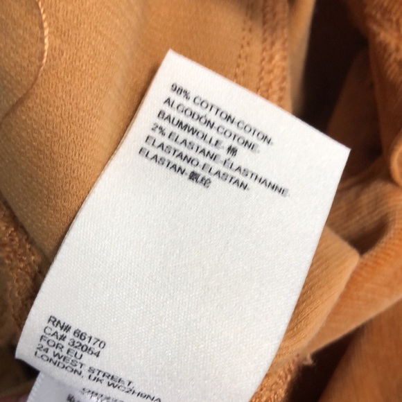 ANTHROPOLOGIE PILCRO High Rise Skinny Butterscotch Cedar Corduroy Pants size 27P - Picture 9 of 16